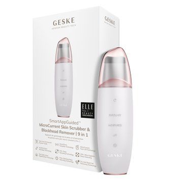 Микротоковый скраббер для кожи и устранение черных точек GESKE MicroCurrent Skin Scrubber&Blackhead Remover 9в1 starlight HB0143 фото