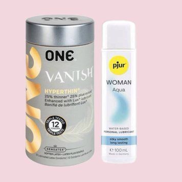 Комплект ONE VANISH 12 шт + Лубрикант pjur Woman Aqua 100 мл SOS4441 фото