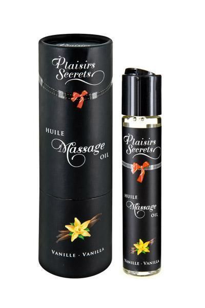 Массажное масло Plaisirs Secrets Vanilla с афродизиаками, съедобное (59 мл) SO1843 фото