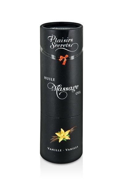Массажное масло Plaisirs Secrets Vanilla с афродизиаками, съедобное (59 мл) SO1843 фото