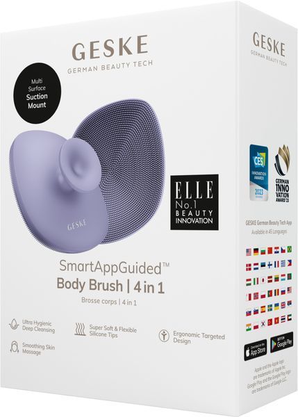 Щетка для тела GESKE Body Brush 4в1 purple HB0336 фото