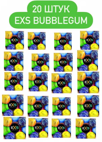 EXS Bubblegum ( зі смаком жуйки) 20 шт SOS402 фото