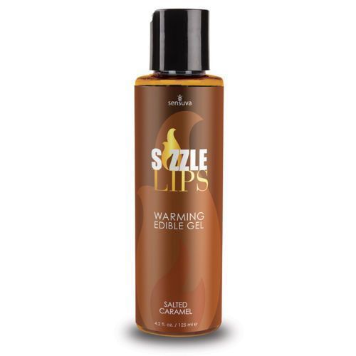 Зігрівальний масажний гель Sensuva Sizzle Lips Salted Caramel (125 мл) SO3211 фото