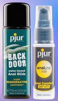 Набор лубрикант pjur backdoor Regenerating 30 мл + Сыворотка pjur analyse me! Serum 20 мл LB498 фото