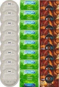 Набор 24 шт ONE Pleasure Dome + Delay Infinity + EXS CRAZY COLA SOS7373 фото