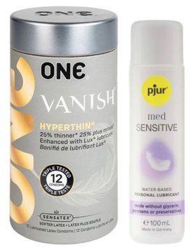 Набор 12 шт ONE Vanish + Pjur MED Sensitive Glide 100 мл SOS13077 фото