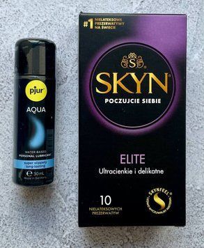 Комплект SKYN Elite 10 шт - Лубрикант pjur Aqua 30 мл SOS2655 фото
