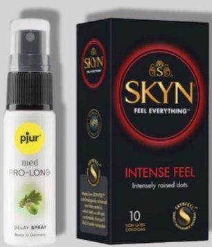 SKYN Intense Feel 10 шт + Пролонгатор pjur MED Prolong Spray 20 мл SOS5665 фото