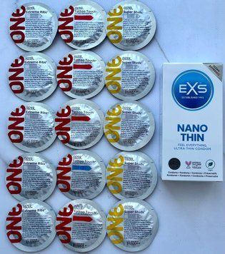 Набор 15 шт ONE Super Studs, Tattoo Touch, Extreme Ribs + EXS NANO Thin (12 шт.) SOS3910 фото