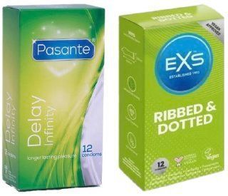 Набор с Pasante Infinity Delay, 12 шт + EXS Ribbed & Dotted (12 штук) SOS8136 фото