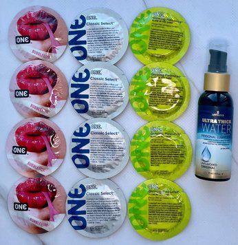 Набор 12 шт ONE Classic, Flavor Waves, Glowing Pleasures + Sensuva Ultra-Thick Water-Based (57 мл) SOS3960 фото