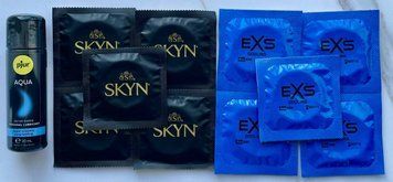Набір SKYN Original 5 шт + EXS Cooling 5 шт + Лубрикант pjur Aqua 30 мл SOS3518 фото