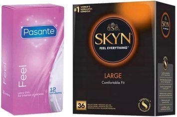 Набір з SKYN Large, 36 шт + Pasante Sensitive Feel (12 шт) SOS8051 фото