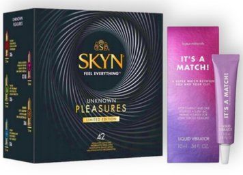 SKYN Pleasures, 42 шт + Bijoux Indiscrets Clitherapy Liquid Vibrator &ndash; IT'S A MATCH SOS6932 фото