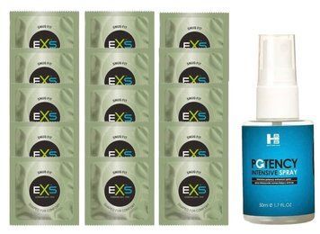 Комплект EXS Snug Fit 15шт + SHS Potency Spray, 50 мл SOS14901 фото
