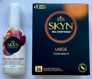 Комплект SKYN Large 36 шт - Лубрикант SKYN NATURAL HARMONY, 80 мл SOS3318 фото