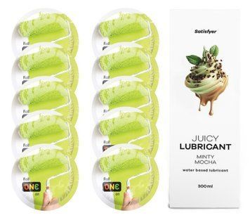 Комплект ONE Color 10 шт. + Лубрикант Satisfyer Juicy Lubricant Minty Mocha (300 мл) SOS12372 фото