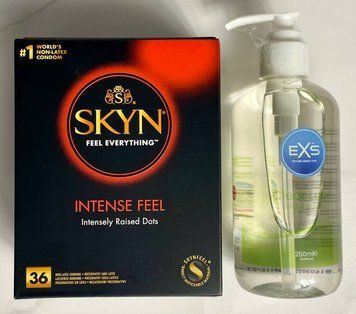 Набір Skyn Intense feel 36 штук + Лубрикант EXS Aloe 250 мл ( прозорий ) SOS1608 фото
