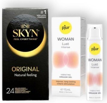 SKYN ORIGINAL 24 шт + pjur Woman Lust Intense 15 мл SOS6889 фото
