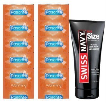 Комплект Pasante Warming 10 шт + Swiss Navy Max Size Gel (150 мл) SOS14394 фото