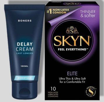 SKYN Elite 10 шт + Пролонгатор Boners Delay Cream SOS5329 фото