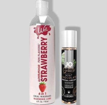Wet Oral Play Strawberry (118 мл) + JO GELATO Mint Chocolate (30 мл) LB860 фото