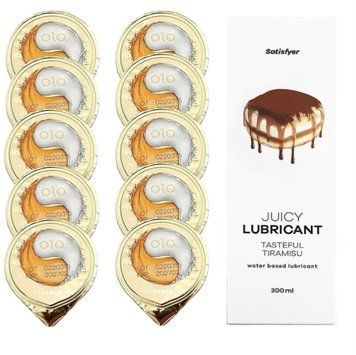 OLO "Лед и Пламя" 10 шт. + Лубрикант Satisfyer Tasteful Tiramisu 300 мл SOS12524 фото