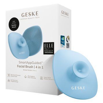 Щетка для лица GESKE Facial Brush 4в1 с держателем aquamarine HB0061 фото
