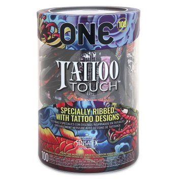 Набор ONE Tattoo Touch, 100 шт, с рельефом в виде тату SX0734 фото