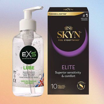 Набір Skyn Elite 10 шт + Лубрикант EXS Aloe 250 мл (прозорий) SOS4348 фото