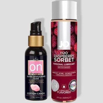 Sensuva Ultra-Stimulating On Insane Cotton Candy (57 мл) + JO Raspberry Sorbet (120 мл) LB131 фото