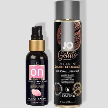 Sensuva Ultra-Stimulating On Insane Cotton Candy (57 мл) + System JO GELATO Double Chocolate (120 мл) LB112 фото