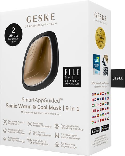 Ультразвуковая маска тепло и холод GESKE Sonic Warm & Cool Mask 9 в 1 gray HB0097 фото