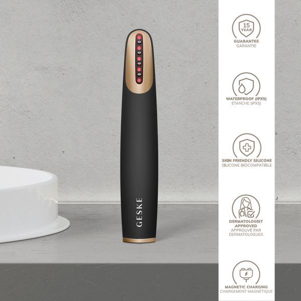 Пристрій для зміцнення і тонізації шкіри обличчя GESKE Skin Firming Wand 7в1 gray HB0428 фото