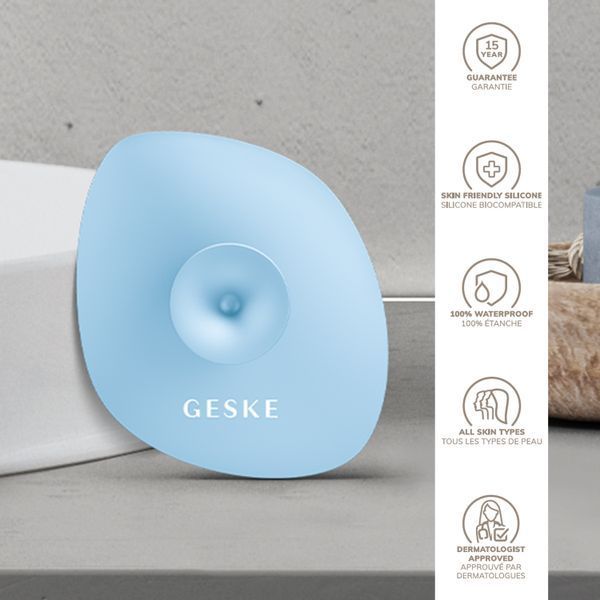 Щетка для лица GESKE Facial Brush 4в1 с держателем aquamarine HB0061 фото