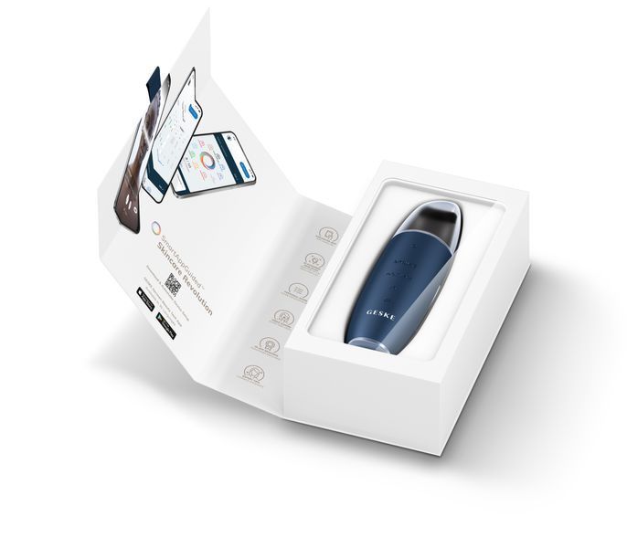 Микротоковый скраббер для кожи и устранение черных точек GESKE MicroCurrent Skin Scrubber&Blackhead Remover 9в1 midnight HB0144 фото