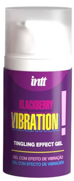 Рідкий вібратор зі смаком ожини INTT Blackberry Vibration (15 мл) &mdash; з ефектом пульсації та зігрівання SX2661 фото