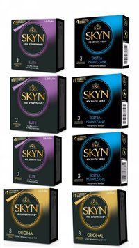 Набор: SKYN Elite 9шт. + Skyn ​​Extra Lube 9 шт. + Skyn ​​Original 6 шт. SOS11824 фото