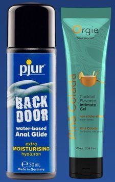 Набор лубрикантов pjur backdoor Comfort water glide 30 мл + ПЕНА КОЛАДА на водной основе, 100 мл Orgie LB400 фото