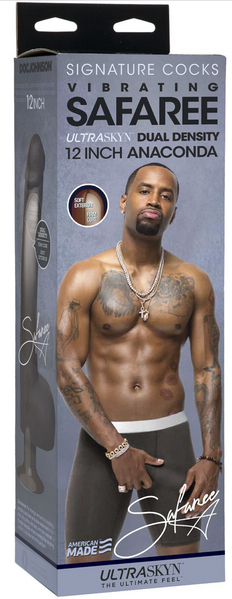 Фалоімітатор з вібрацією Doc Johnson Safaree Samuels 12 Inch Cock, зі зліпка пеніса, діаметр 5,1 см SO9856 фото