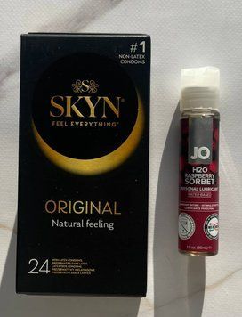 Набір SKYN Original 24 шт + Змазка System JO H2O &mdash; Raspberry Sorbet (30 мл) SOS2159 фото