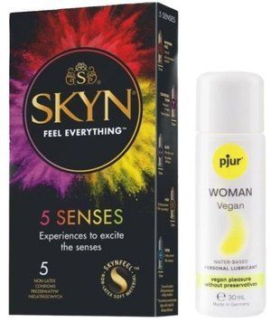 Комплект SKYN 5 Senses + Pjur Woman Vegan 30 мл SOS13128 фото