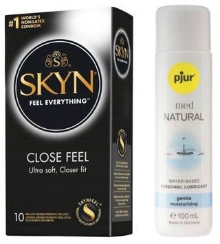 Комплект SKYN Close Feel 10 шт + Pjur MED Natural Glide 100 мл SOS13177 фото