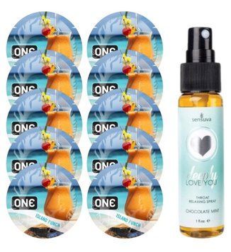 Комплект ONE Island Punch 10 шт + Sensuva Deeply Love You &ndash; Chocolate Mint, 29 мл SOS13819 фото