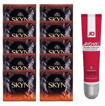 Комплект Skyn Warming 10 шт + JO Atomic Warming Gel 10 мл SOS14194 фото