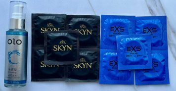 Набір SKYN Original 5 шт + EXS Cooling 5 шт + Лубрикант охолоджуючий OLO 60 мл SOS3519 фото