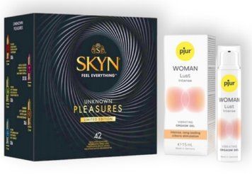 SKYN Pleasures, 42 шт + pjur Woman Lust Intense 15 мл SOS6933 фото