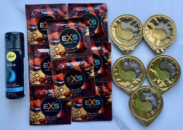 Набор EXS CRAZY COLA 10 шт + OLO Лед и Пламя 001 5 шт + Лубрикант pjur Aqua 30 мл SOS3469 фото