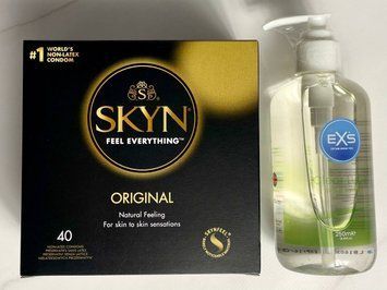 Набір SKYN Original 40 шт +  Лубрикант EXS Aloe 250 мл ( прозорий ) SOS1609 фото