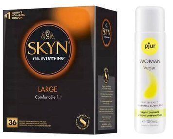 Комплект  SKYN Large 36 шт + Pjur Woman Vegan 100 мл SOS13227 фото